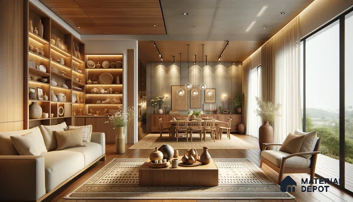 Traditional Vintage Oasis with Organic Materials and Clean Textures | Material Depot