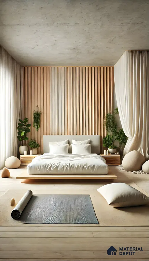 Tranquil Sanctuary with Organic Minimalism | Material Depot