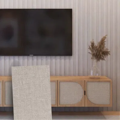 Closeup application image of TV Unit made with Fabric Laminates