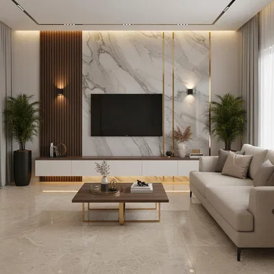 Closeup application image of TV Unit Laminates