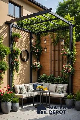 Urban Garden Oasis: Cozy Outdoor Seating | Material Depot