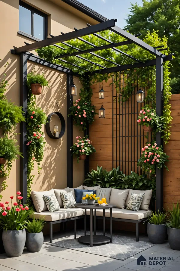 Urban Garden Oasis: Cozy Outdoor Seating | Material Depot