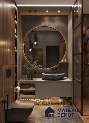 Urban Oasis Bathroom with Industrial Elegance | Material Depot