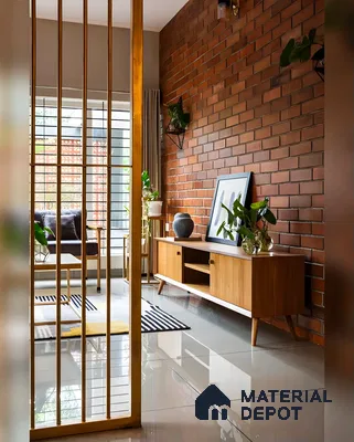 Urban Oasis: Brick and Wood Harmony | Material Depot