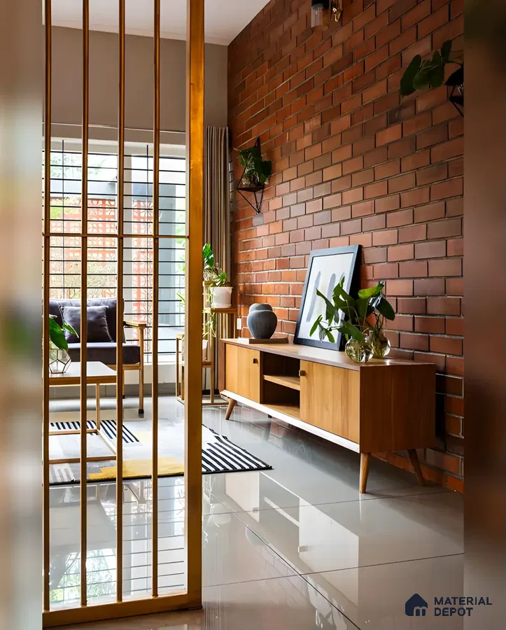 Urban Oasis: Brick and Wood Harmony | Material Depot