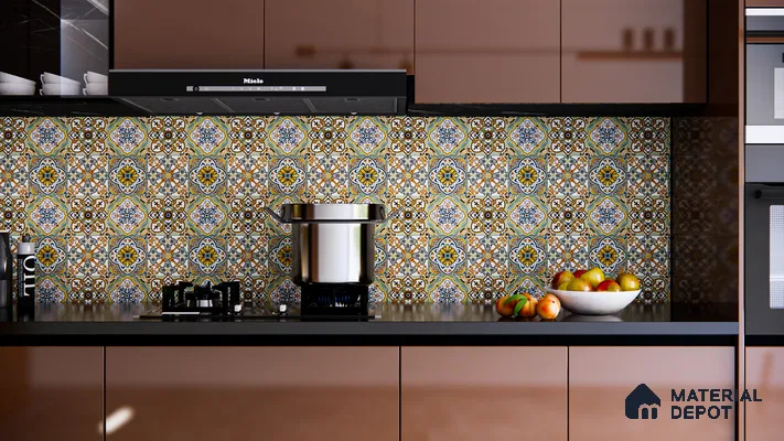 Vibrant Moroccan-Inspired Kitchen Backsplash | Material Depot