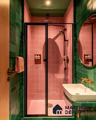 Vibrant Shower Space with Modern Design | Material Depot