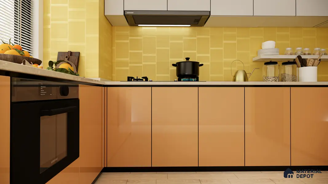 Wooden Tile TL 04683 Maple Espresso 2 ft x 2 ft Porcelain Matte Finish 8 mm | Suitable for Living Room, Bedroom, Bathroom, Kitchen & Balcony