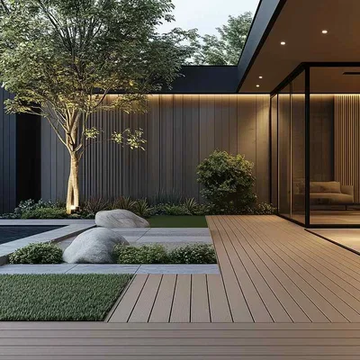 Closeup application image of Vinyl Decking