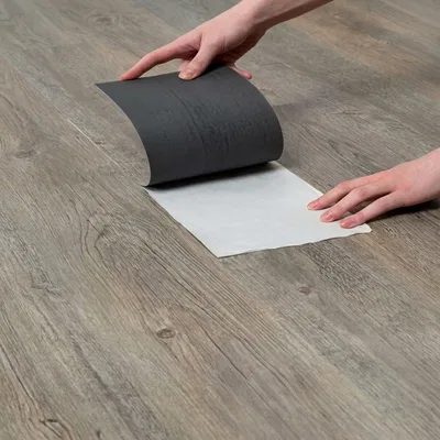 Closeup installation image of Vinyl Floor