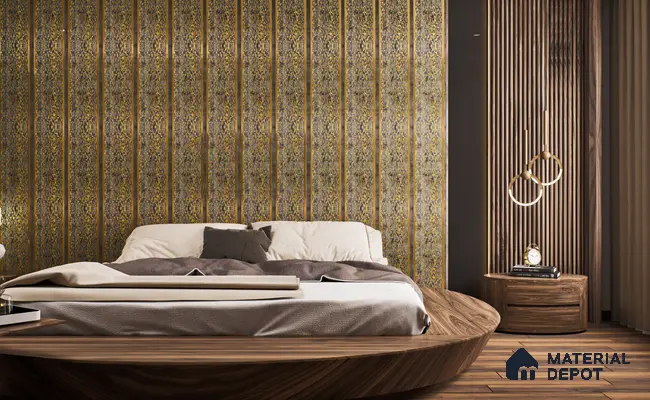 Multi Colour Patterned Look Charcoal Decorative Wall Panel VX3011 8 ft x 8.2 inch - 3 mm | Suitable for Feature Wall, TV Unit & Living Room | Width is Subjected to 5% Variation