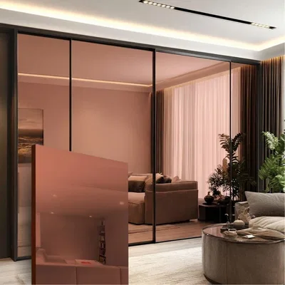 Closeup application image of Wardrobe containing Mirror Laminates