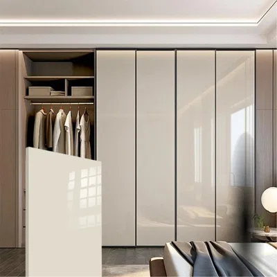 Closeup application image of Wardrobe containing Solid Colors Laminates