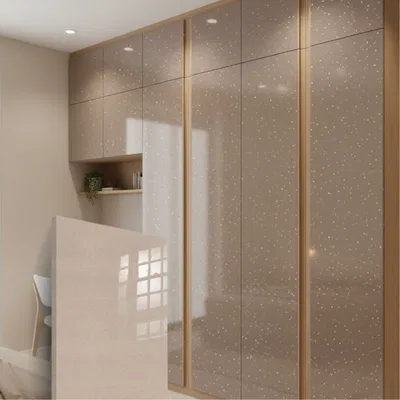 Closeup application image of Wardrobe containing Sparkle Laminates