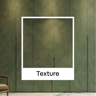 Closeup application image of Wardrobe containing Texture Finish Laminates