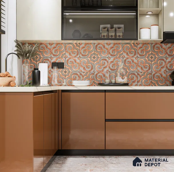 Marble Floor & Wall Tile | TL 00685 Gris Glossy Finish 4 ft x 2 ft Vitrified Tile - 9 mm | Suitable For Living Room, Bedroom, Dining Area