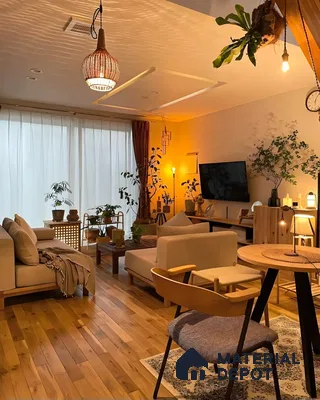 Warm and Cozy Scandinavian-Style Living Room | Material Depot