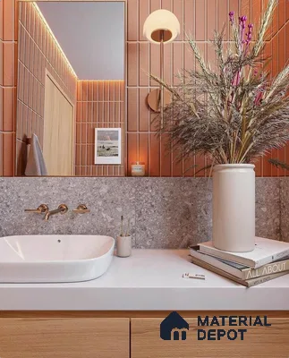 Warm Elegance: Rustic Chic Bathroom Design | Material Depot