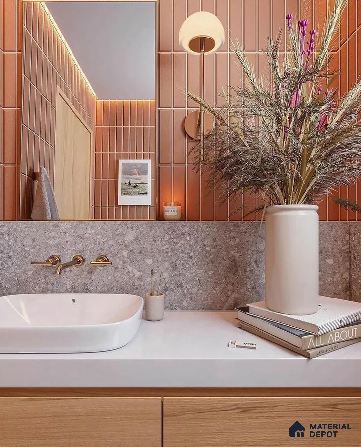 Warm Elegance: Rustic Chic Bathroom Design | Material Depot