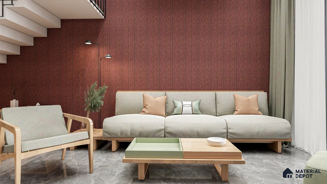 Brown Wood Look Charcoal Decorative Wall Panel PN 05578 8 ft x 2 ft - 4 mm | Suitable for Feature Wall, TV Unit & Living Room | Width is Subjected to 5% Variation