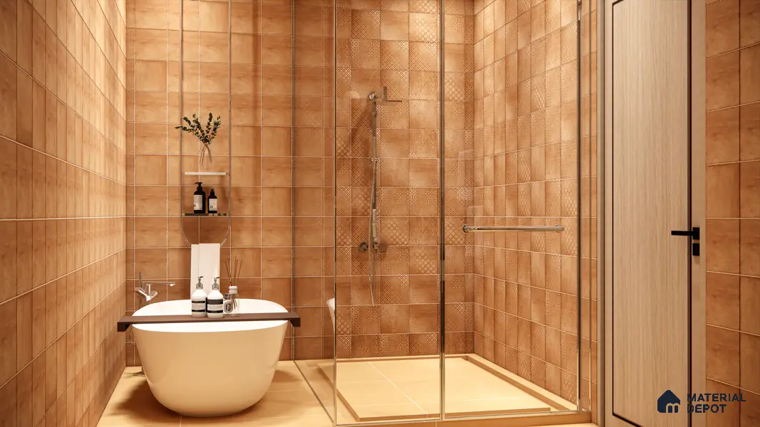Stone Look Wall & Floor Tile TL 09026 | Matte Finish 4 ft x 2 ft Vitrified Tile - 9 mm | Suitable For Kitchen, Bathroom, Bedroom & Office