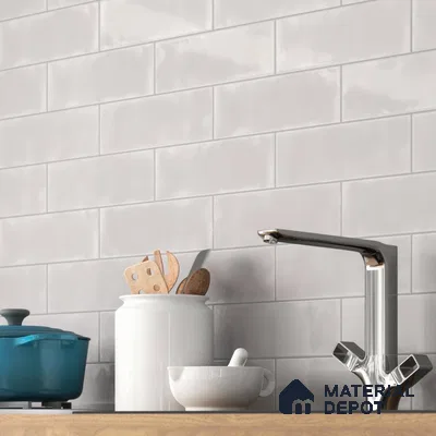 Warm Simplicity Off-White and Brown Kitchen Harmony | Material Depot