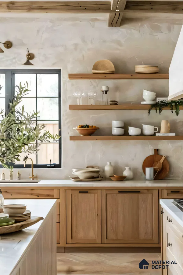 Warm Toned Wooden Kitchen Design | Material Depot
