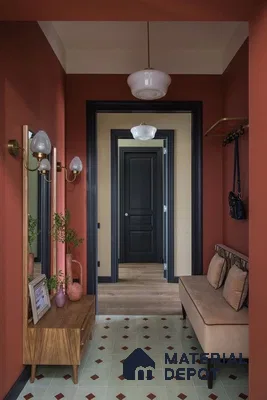 Warmly Inviting Entryway with Rich Terra Cotta Tones | Material Depot