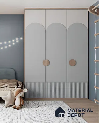 Whimsical Arched Wardrobe for a Kid's Room | Material Depot