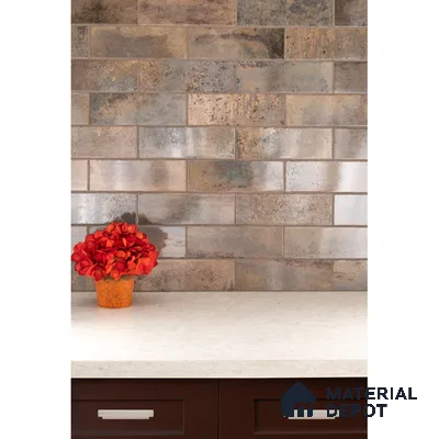 White and Brown Harmony with Vibrant Accent | Material Depot