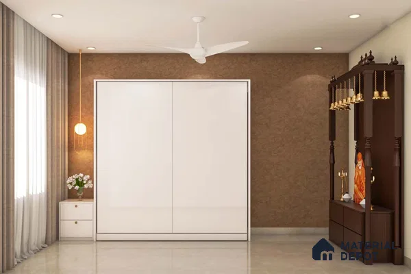 Modern White Sliding Wardrobe