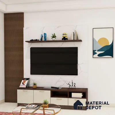 Contemporary Wooden TV Unit