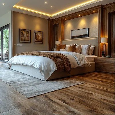 Closeup application image of Wooden Tiles Tiles