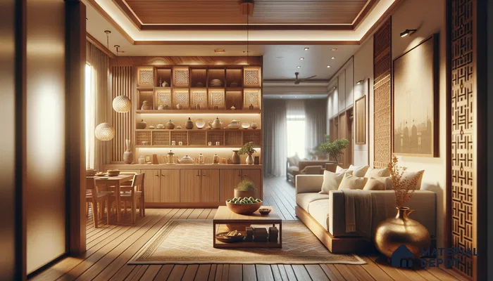 Zen-Inspired Classical Retreat Balancing Wood Elements with Soft Textures | Material Depot