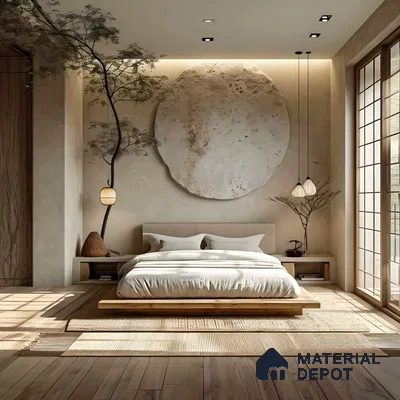 Zen Serenity: A Harmonious Bedroom Retreat | Material Depot