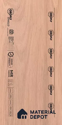 Oroply PL 00037 8 x 4 ft Shield MR Grade | IS 303 MR Certified Plywood - 16 mm | Warranty - 10 Years