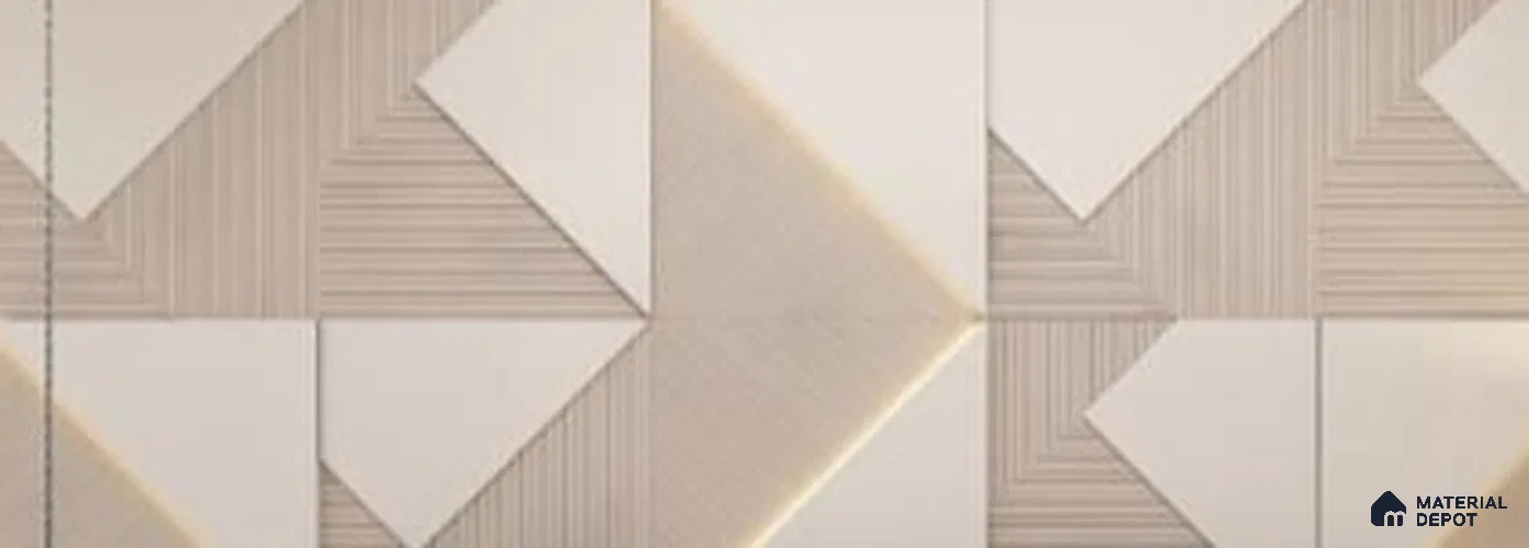 Duco Paintable Geometric CNC Made HDHMR Panel 8 ft x 4 ft - 17 mm
