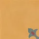 Athangudi Handmade Center Tile TL 10878 Ochre Heritage Knot 10 x 10 inch Concrete Pearl Finish - 18 mm