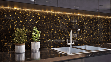 Bathroom Glass Highlighter Tiles