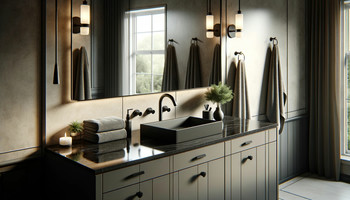 Black Countertops for Bathroom