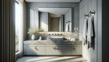 Bathroom Grey Countertops