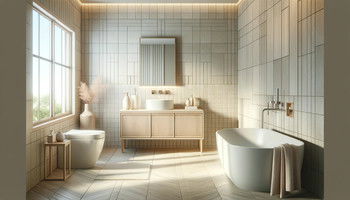 Bathroom Light Colour Wall Tiles