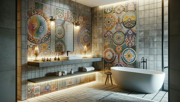 Mosaic Highlighter & Designer Tiles for Bathroom