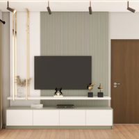 Fluted Laminates for TV Unit