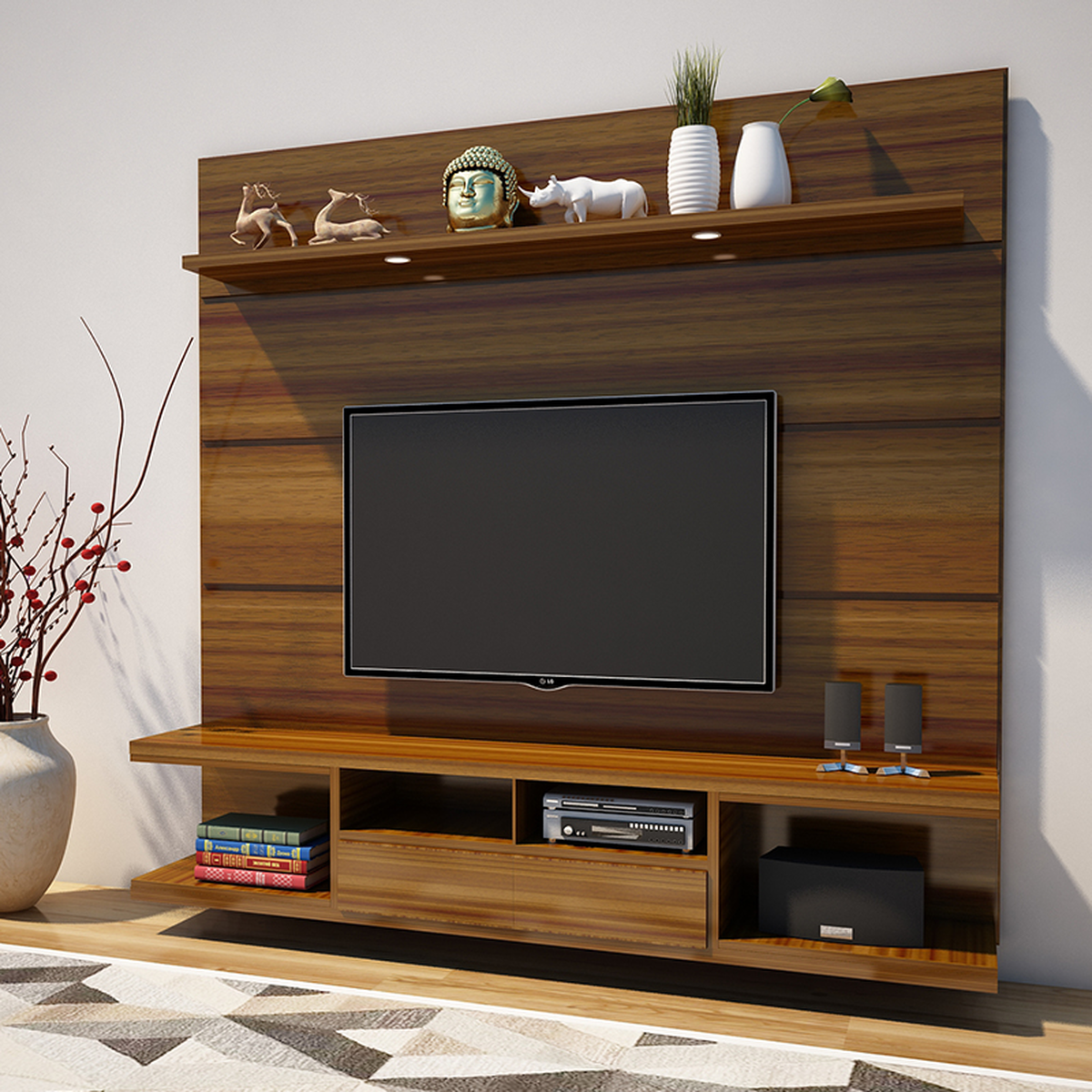 TV Unit Surface Finishes - Laminate, Veneer | Material Depot